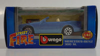 Burago Street Fire No. 4109 Mercedes-Benz 300 SL Blue 1/43 Scale Die Cast Toy Car Vehicle New in Box