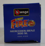 Burago Street Fire No. 4109 Mercedes-Benz 300 SL Blue 1/43 Scale Die Cast Toy Car Vehicle New in Box