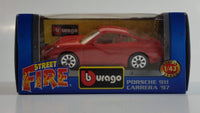 Burago Street Fire No. 4178 Porsche 911 Carrera '97 Red  1/43 Scale Die Cast Toy Car Vehicle New in Box