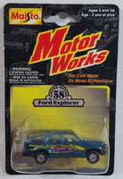 1997 Maisto Motor Works Limited Edition No. 58 Ford Explorer Green Blue Die Cast Toy Car Vehicle New in Package