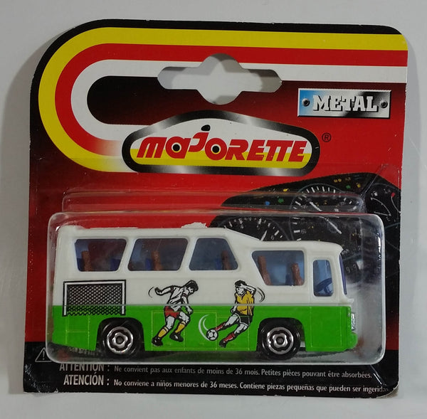 1991 Majorette No. 262 Minibus White and Green 1/87 Scale Die Cast Toy Car Vehicle New in Package