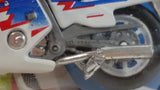 Vintage Yatming Road Tough Speed Cycle No. 1331-6 Motorcycle Street Bike White Die Cast Toy Car Vehicle New in Package