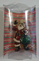 Art Craft Santa Claus Themed Enamel Metal Pin in Package