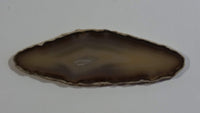 Amber Brown 4" Long 1/8" Thick Geode Slice