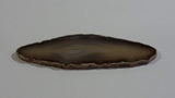 Amber Brown 4" Long 1/8" Thick Geode Slice