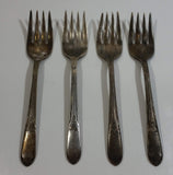 Antique WM Rogers IS Silver Plated Forks Set of 4