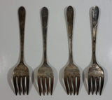 Antique WM Rogers IS Silver Plated Forks Set of 4