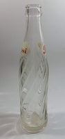 Vintage 1966 Dual Logo Pepsi-Cola Pepsi 10 Fl oz. Clear Twist Soda Pop Bottle