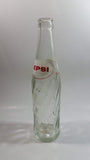 Vintage 1974 Dual Logo Pepsi-Cola Pepsi 10 Fl oz. Clear Twist Soda Pop Bottle