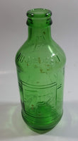 Vintage 1960s 7up You Like It - It Likes You 10 Fl oz Stubby Embossed Green Glass Beverage Bottle