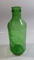 Vintage 1960s 7up You Like It - It Likes You 10 Fl oz Stubby Embossed Green Glass Beverage Bottle