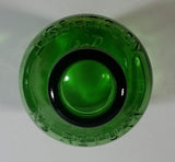 Vintage 1960s 7up You Like It - It Likes You 10 Fl oz Stubby Embossed Green Glass Beverage Bottle
