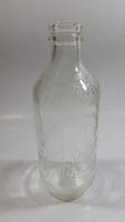 Vintage 1960s Schweppes Famous Since 1794 10 Fl oz Stubby Embossed Clear Glass Beverage Bottle