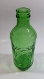 Vintage 1960s 7up "fresh up" with 7up Ca Ravigote 10 Fl oz Stubby Embossed Green Glass Beverage Bottle