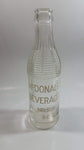Rare Antique 1930s McDonald's Beverages Nelson B.C. 6 ½ oz Ringed Clear Glass Soda Pop Bottle