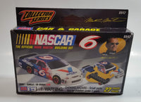 1999 Mega Bloks 9942 NASCAR The Official Mark Martin Building Set Valvoline #6 Race Car and Garage Set 27 pcs New in Box Sealed