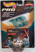 1997 Hot Wheels Pro Racing 1998 Preview Edition NASCAR #13 Jerry Nadeau First Plus 1994 Ford Taurus Teal Green Die Cast Toy Race Car Vehicle with Upper Deck Trading Card - New in Package Sealed