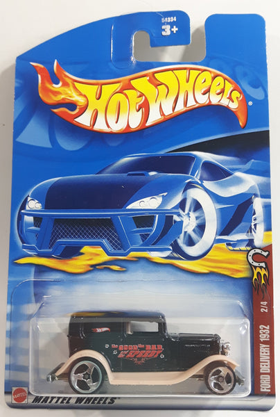 2002 Hot Wheels Wild Frontier '32 Ford Delivery Truck Black Die Cast Toy Car Vehicle - New Sealed