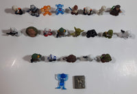 Star Wars Squinkies 1" Tall Micro Size Rubber Toy Figures Lot of 22