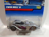 1998 Hot Wheels Twin Mill II Silver Die Cast Toy Car Vehicle New in Package