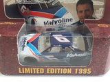 1995 Limited Edition Action Racing Winston Cup Collectible Valvoline 100 Years of Racing NASCAR #6 Mark Martin Ford Taurus White and Blue Die Cast Race Car Vehicle - New in Box