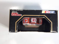 1993 Racing Champions Premier Edition NASCAR #21 Morgan Shepherd Citgo Ford Thunderbird White and Orange Die Cast Race Car Vehicle - New in Box