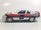 1991 Mars Inc #8 Mars Snickers Brand Buick Regal Pullback Friction Motorized 1/48 Scale White Die Cast Toy Race Car Vehicle