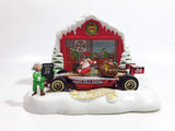 1998 Hot Wheels Holiday Exclusive Kringle's Kart Santa Claus Formula 1 North Pole Racing #24 Metallic Red and White Die Cast Toy Car Vehicle With Stand