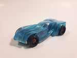 2011 Hot Wheels El Super Fasto Clear Blue Die Cast Toy Car Vehicle