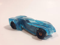 2011 Hot Wheels El Super Fasto Clear Blue Die Cast Toy Car Vehicle