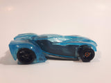 2011 Hot Wheels El Super Fasto Clear Blue Die Cast Toy Car Vehicle