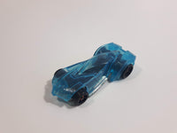 2011 Hot Wheels El Super Fasto Clear Blue Die Cast Toy Car Vehicle