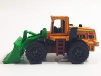 2012 Matchbox MBX Island Quarry King Dark Yellow Front End Loader Die Cast Toy Car Construction Vehicle