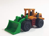 2012 Matchbox MBX Island Quarry King Dark Yellow Front End Loader Die Cast Toy Car Construction Vehicle