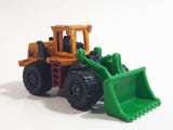 2012 Matchbox MBX Island Quarry King Dark Yellow Front End Loader Die Cast Toy Car Construction Vehicle