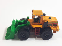 2012 Matchbox MBX Island Quarry King Dark Yellow Front End Loader Die Cast Toy Car Construction Vehicle