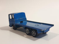 1980s Majorette Saviem Toy Truck Dark Blue Die Cast Toy Car Vehicle 1/100 Scale