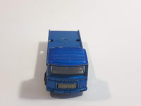 1980s Majorette Saviem Toy Truck Dark Blue Die Cast Toy Car Vehicle 1/100 Scale