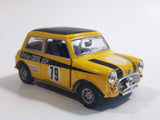 Hongwell Mini Cooper Britax-Cooper #79 Steve Neal GordonSpice Yellow Die Cast Toy Car Vehicle with Opening Doors