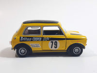 Hongwell Mini Cooper Britax-Cooper #79 Steve Neal GordonSpice Yellow Die Cast Toy Car Vehicle with Opening Doors