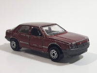 Majorette Renault 25 No. 222 Dark Red Burgundy Maroon 1/63 Scale Die Cast Toy Car Vehicle with Opening Doors