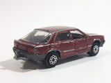 Majorette Renault 25 No. 222 Dark Red Burgundy Maroon 1/63 Scale Die Cast Toy Car Vehicle with Opening Doors