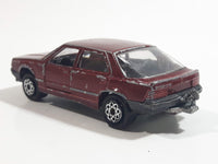 Majorette Renault 25 No. 222 Dark Red Burgundy Maroon 1/63 Scale Die Cast Toy Car Vehicle with Opening Doors