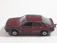 Majorette Renault 25 No. 222 Dark Red Burgundy Maroon 1/63 Scale Die Cast Toy Car Vehicle with Opening Doors