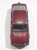 Majorette Renault 25 No. 222 Dark Red Burgundy Maroon 1/63 Scale Die Cast Toy Car Vehicle with Opening Doors