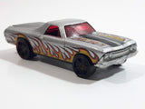 2009 Hot Wheels Heat Fleet 68 El Camino Metalflake Silver Die Cast Toy Muscle Car Vehicle