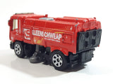 2011 Matchbox City Action MBX Street Cleaner Red Die Cast Toy Car Vehicle