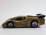 1998 Hot Wheels GT Racer Metallic Gold Die Cast Toy Car Vehicle