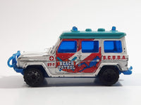 2003 Matchbox Beach Buggies Mercedes-Benz 280 GE Beach Patrol White Turquoise Die Cast Toy Car Vehicle