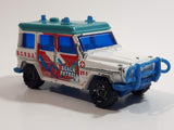 2003 Matchbox Beach Buggies Mercedes-Benz 280 GE Beach Patrol White Turquoise Die Cast Toy Car Vehicle